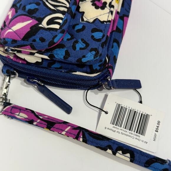 Vera Bradley All in One Crossbody, Wallet, Handbag African Violet 15863-165, NWT - Picture 3 of 8